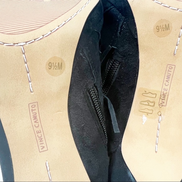 Vince Camuto Peep Toe Leather Fringe Detail Dress Sandal Size 9.5 - Picture 8 of 8